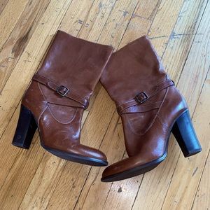 J CREW Tenley high heel mid boots